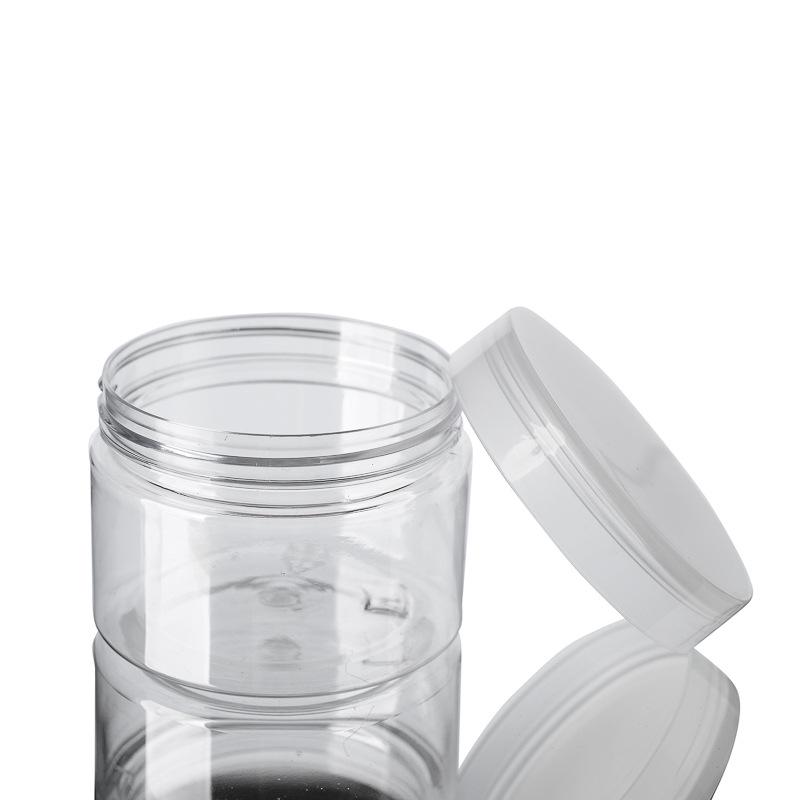 120g Transparente PET-Kunststoff Weithals Make-up- & Cremespenderflasche