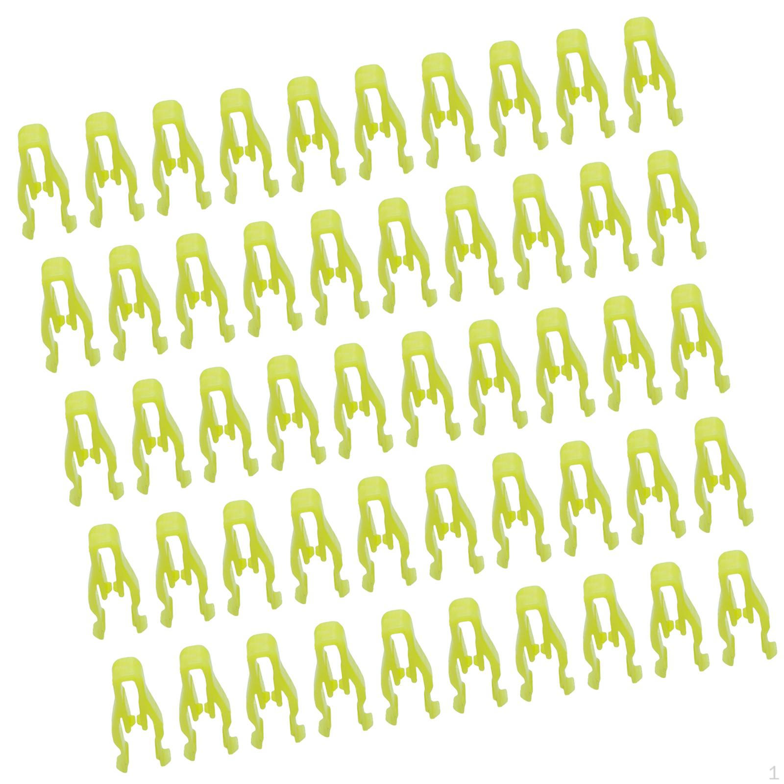 

Зажимы для отделки приборной панели, 50 шт., автомобильные зажимы, пластиковые крепления, желтый фиксатор U-образного типа для 10.5mmx7mmx21mm