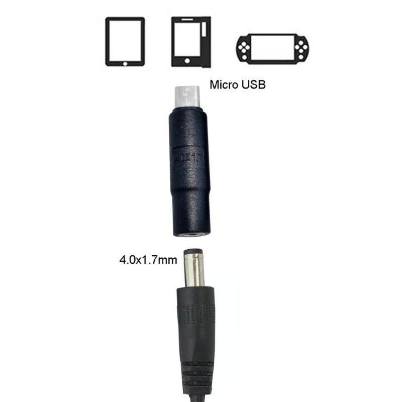 4.0x1.7mm/3.5x1.35mm Power Female to USB Male Plug Connector Adapter for Phone Tablet Charging Adapter Converter