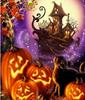 RUOPOTY Painting By Number Cat Animals DIY Frame Acrylic Handpainted Drawing On Canvas Autumn Pumpkin Gift Home Decoration