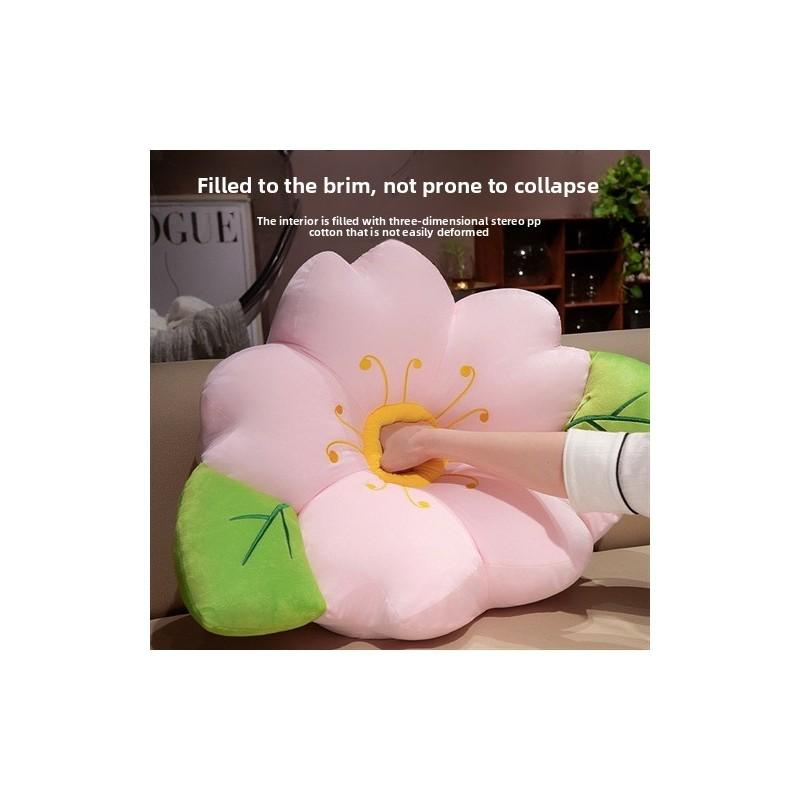 Plush And Cool Silk Cherry Blossom Pillows Cushions For Bed And Lounge Comfort