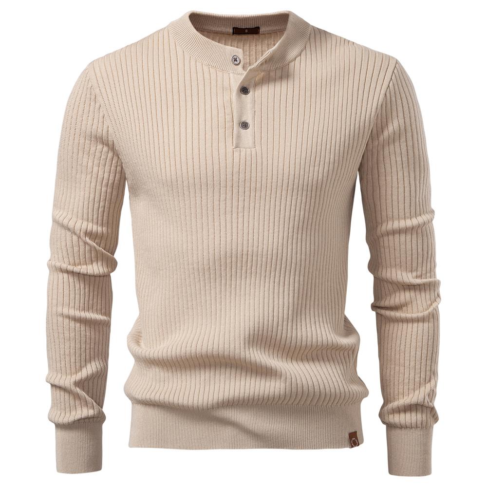 AIOPESON Classic Polo Sweater Men Old Money Style Long Sleeve Solid Color Contemporary Fit Silk Touch Luxury Brand Polos
