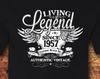 Living Legend Since 1957, 69th Birthday T-Shirt, Unisex Cotton Tee