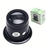 Jewelers Eye Loupe Loop Monocular Magnifier 3X 5X 10X 15X 20X Watch Magnifier Magnifying Glass for Watchmaker Watch Repair
