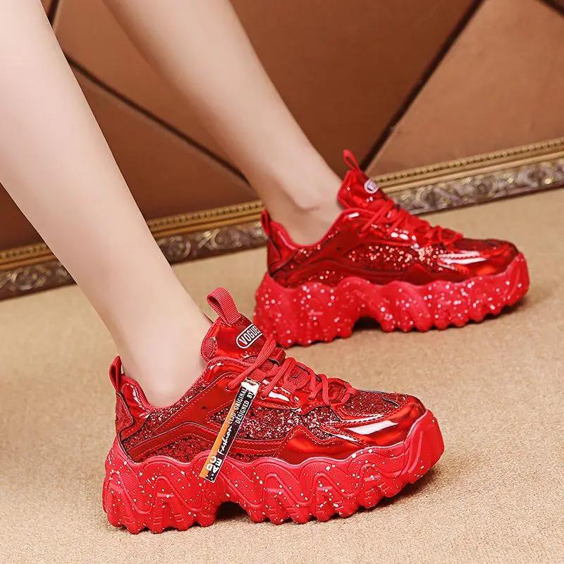 Stylish Sports Ladies Footwear Sequins Athletic Designer Luxury Fashion 2025 Women's Sneakers Shoes Cheap Aesthetic Y2k Original