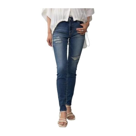 [AZUL BY MOUSEY] AZUL DENIM Repair Skinny Denim Women s 250IAB12-0571