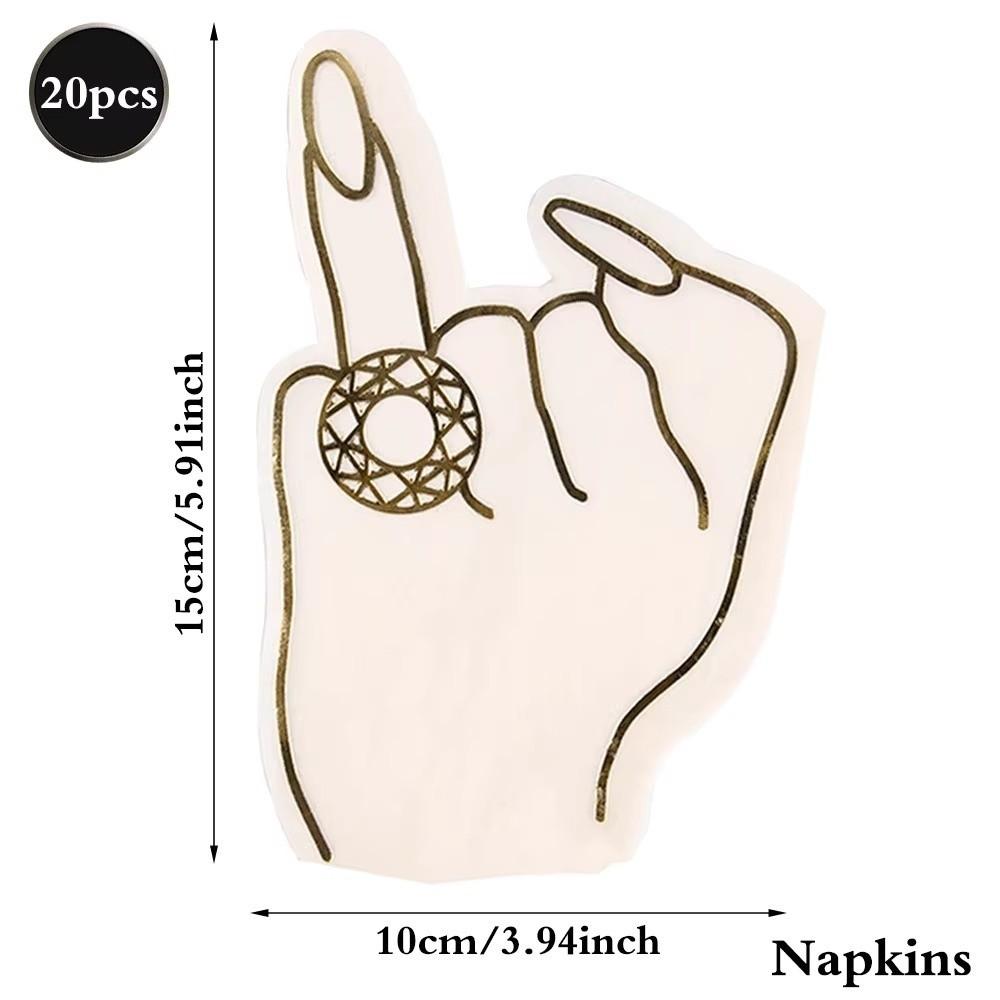 20pcs Disposable Bachelorette Party Napkins Eco-friendly Cocktail Napkins  Engagement Party