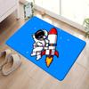 Cartoon Rocket Astronaut Bathroom Mat Anti-slip Absorb Water Long Strip Cushion Bedroon Mat Welcome Doormat