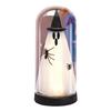 Halloween Ghost Decoration Indoor Light Up in Dome Cloche, Cute Witch Decorative Window Table Lamp with LED for Home Kitchen Mantel Tabletop
