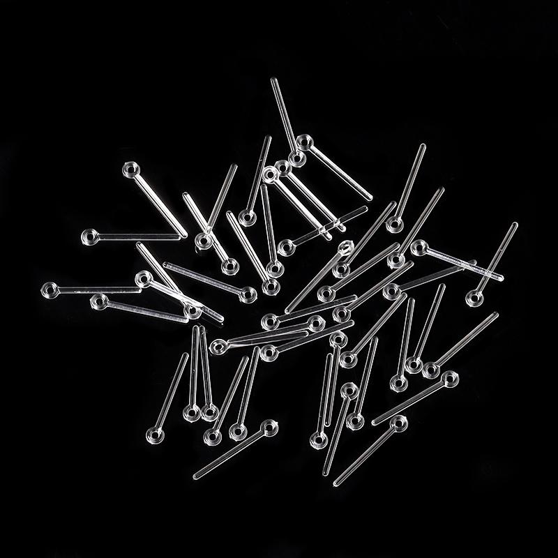 

10-20pcs/Lot 5 Style Resin Invisible Plastic Earring Base Pins Stud Earring Piercing Retainer for DIY Earring Findings Wholesale