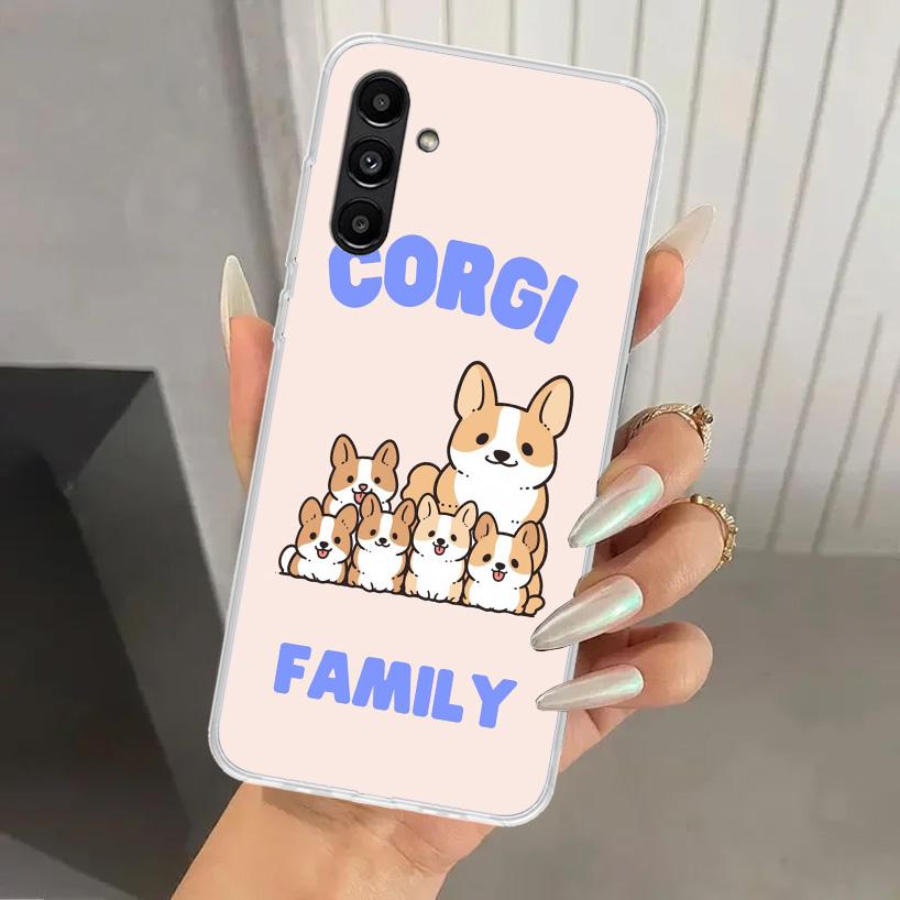 

Cartoon Corgi Cute Dog Phone Case for Samsung Galaxy A16 A26 A36 A56 A15 A25 A35 A55 A14 A24 A34 A54 A13 A23 A33 A53 A05S A04S A Samsung A15