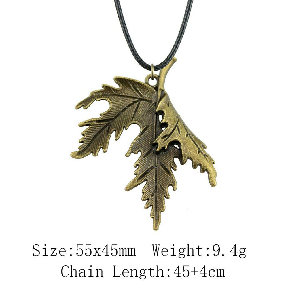 Valentine's Day Necklaces For Couples Leaf Flower Necklace Leather Chain 45cm Cheap Things Neck Pendants