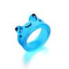 Anello in Resina a Forma di Rana Cartone Animato Bizzarro: Stile Carino e alla Moda per l'Indice o il Dito dell'Articolazione
