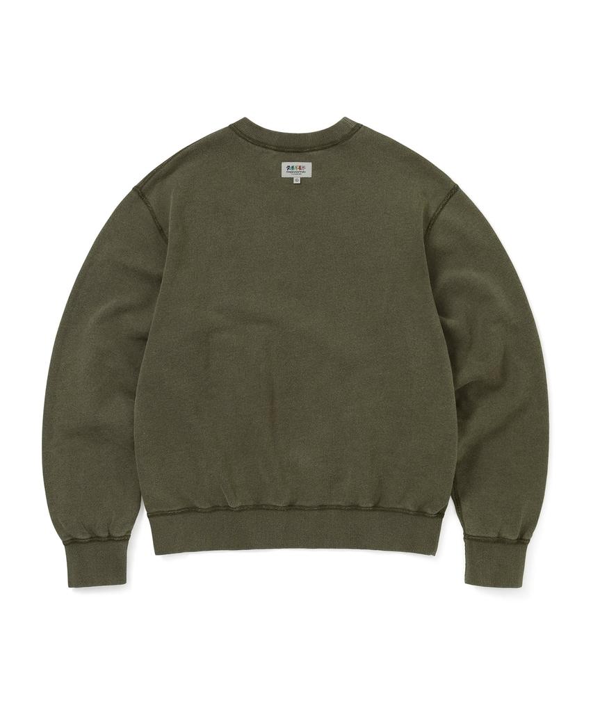 THISISNEVERTHAT Gd Iconography Reversible Crewneck Olive