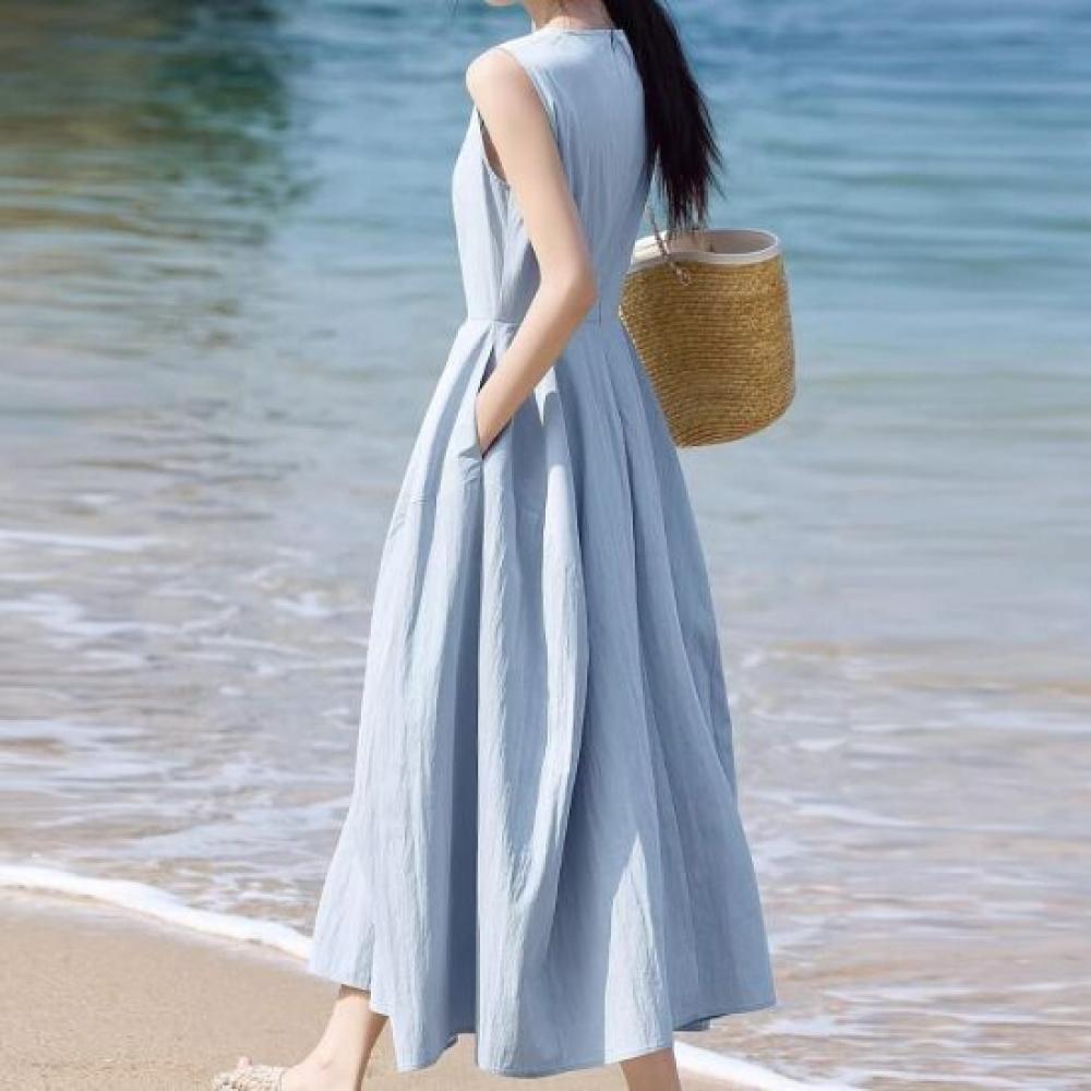 NAvAvA A Line Sleeveless Dress