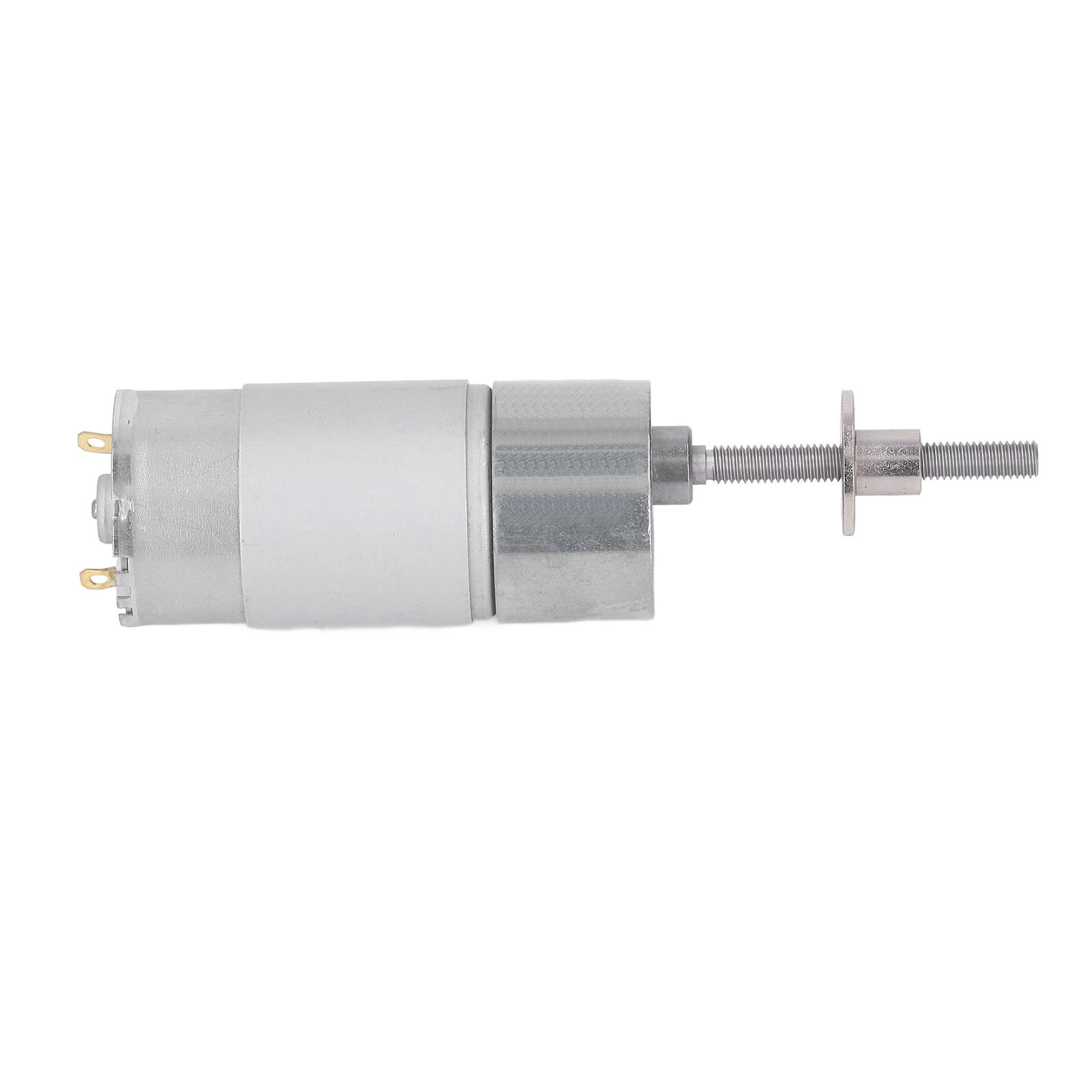 

Self Locking DC Worm Gear Motor with Flange M6 Rotating Shaft Thread Speed Reduction Geared Motor