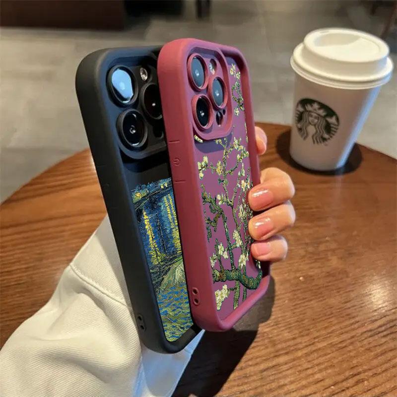 Van Gogh Oil Painting Sunflower Starry Sky Phone Case For Samsung S26 S25 S24 S23 S21 Ultra For Galaxy S25 S24 FE S26 Plus Cover