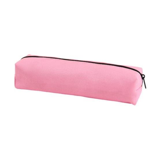Oxford Pencil Case Large Capacity Pen Bag Simple Zipper Pouch розовый
