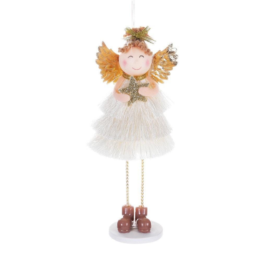 Christmas New Year Angel Girl Desktop Ornament - Festive Decoration