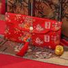 Brocade Embroidered Chinese New Year Red Wallet Traditional God of Wealth Red Pocket  Graduation