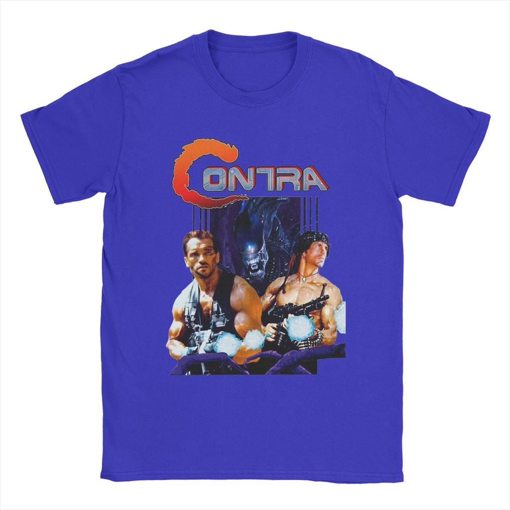 Heren Contra Film T-shirt Game Puur Katoen Kleding Nieuwigheid Korte Mouw Ronde Hals T-shirt Bedrukt T-shirt