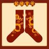 Chinese Style Red Socks Dragon Pattern New Year's Socks Fashion Cotton Socks  Men