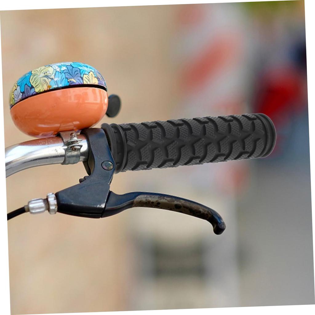 TENDYCOCO 2 PCS Anti-Slip Silicone Handle Grips for Bicycle Mountain Bike Lock-on Design Weather Resistant Improve Grip