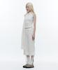 Wet Tag One Shoulder Muffler Top White