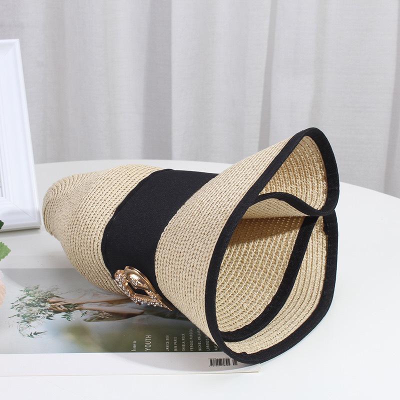Women's Trendy Wide Brim Summer Sun Hat for Travel and Beach