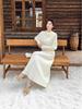 High-Quality Autumn/Winter Knit Sweater Skirt Set for Women