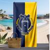 Everton Fußball Druck Strandtuch, Großes Weiches Schnelltrocknendes Handtuch für Strand Camping Schwimmen