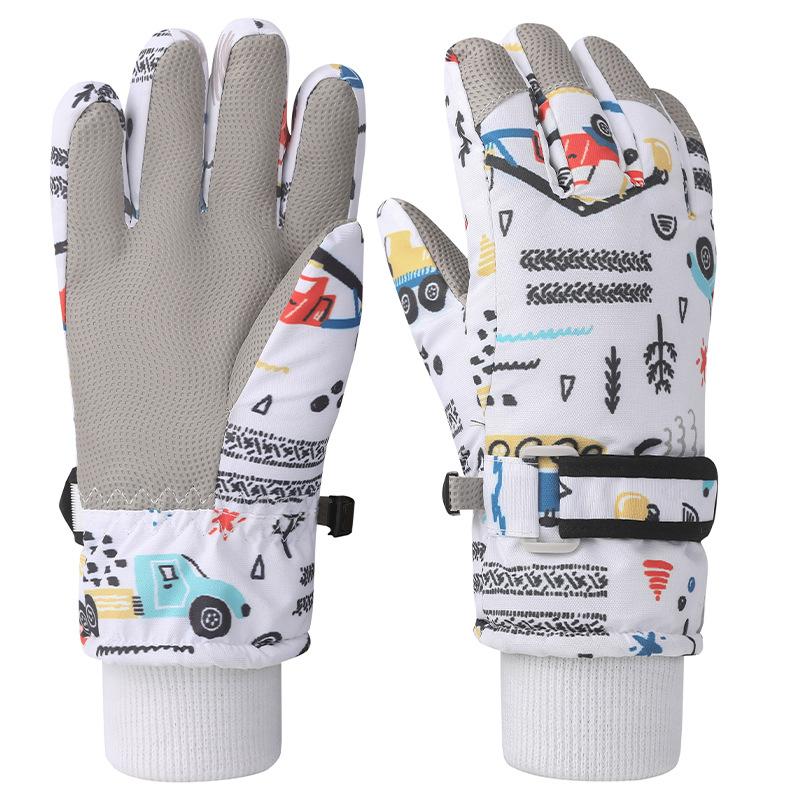 Kids Ski Gloves, Breathable Waterproof Kids Gloves Winter, Cold Weather Warm Snow Gloves for Cold Weather Outdoor Child Boys Girls
