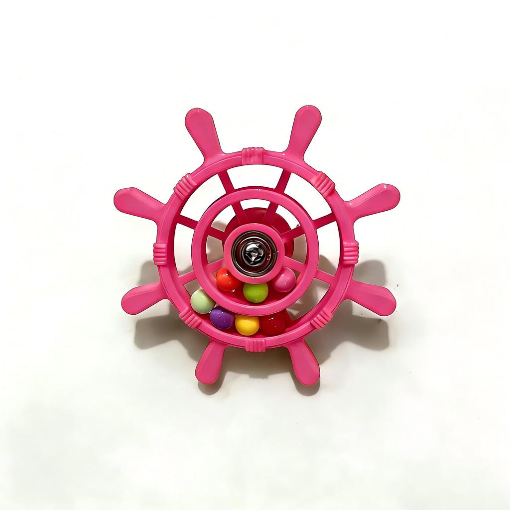 Colorful Bead Parrot Toy: Fun Decompression Turntable for Birdcages