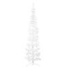 Vidaxl Slim Half Christmas Tree with Stand, Artificial, White, 210 Cm