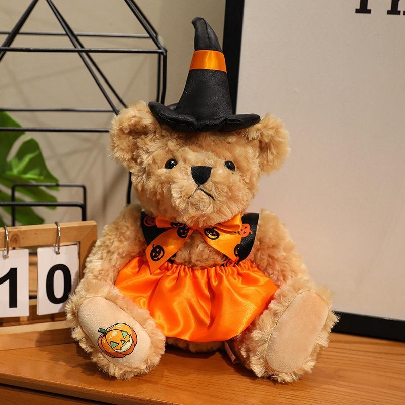 

New creative witch teddy bear doll cape plush bear Halloween gift 32cm（0.23kg）