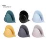 1 Pair Mini Oven Gloves Silicone Heat Resistant Cooking Pinch Mitts Potholder Insulated Gloves for Kitchen BBQ Baking Cooking Grilling