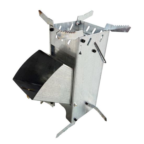 Aragaz Rachetă de Camping cu Ardere Lemn Outdoor Backpacking Urgență Supraviețuire Drumeție Călătorie Picnic BBQ Oțel Inoxidabil Portabil Aragaz Ardere Lemn