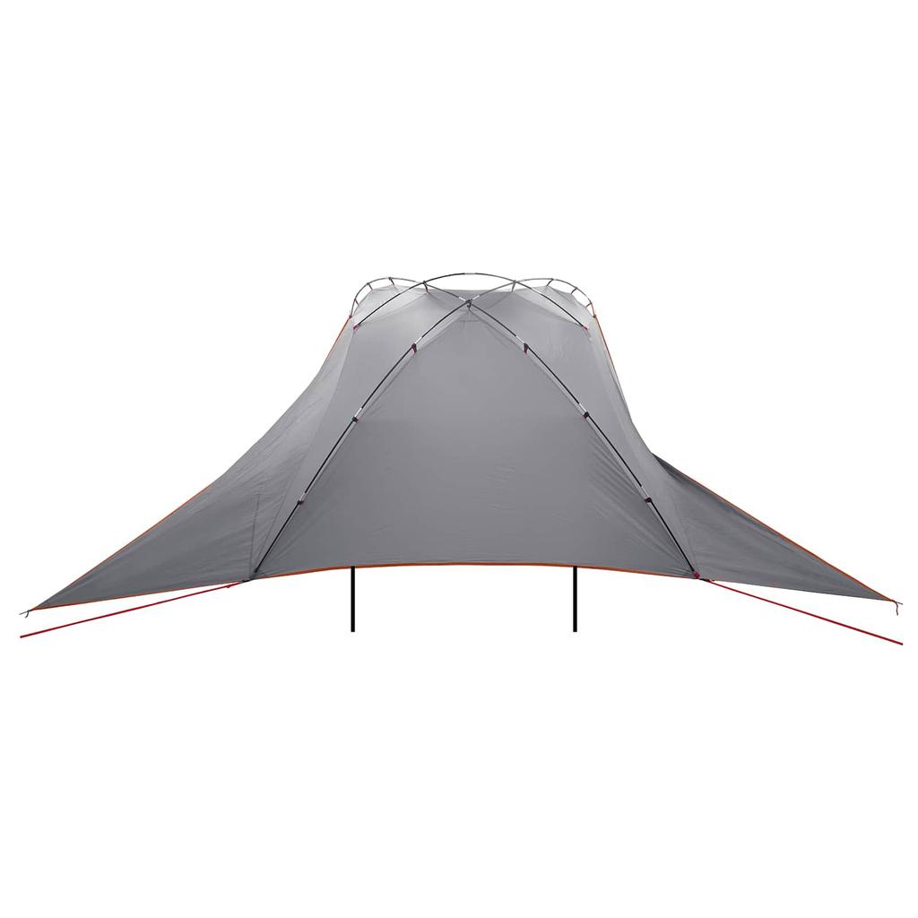 Car Canopy Grey and Orange 350 X 250 Cm Polyester and Steel