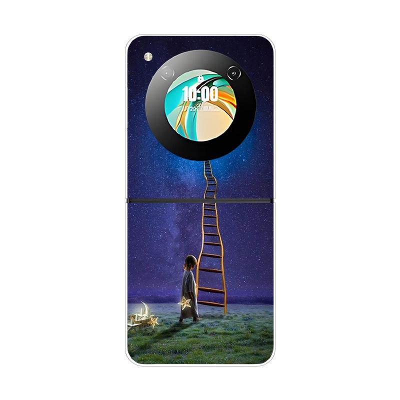 Pevný PC kryt pre ZTE Nubia Flip 2 Nárazuvzdorné puzdrá na telefón pre ZTE Libero Flip 2 5G Zadný priehľadný kryt Flip2 Coque Funda