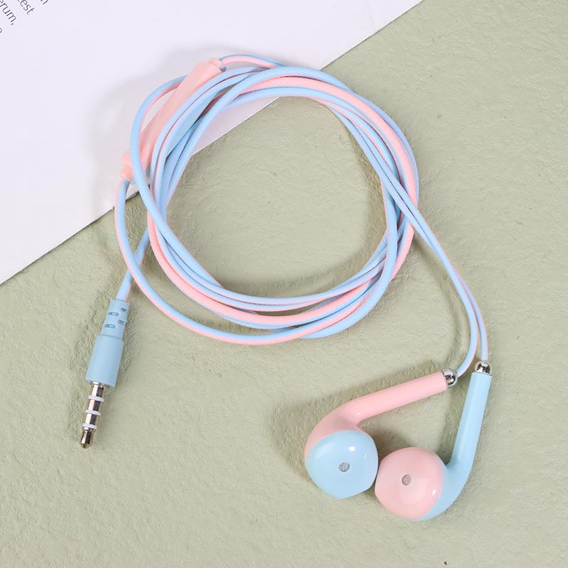 

Универсальные 3,5 мм стерео наушники-вкладыши Macaron Color спортивные музыкальные наушники-вкладыши проводные наушники с микрофоном для Xiaomi Huawei Samsung