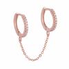 Exquisite Fashion Long Chain Earrings: Copper & Zircon for Women