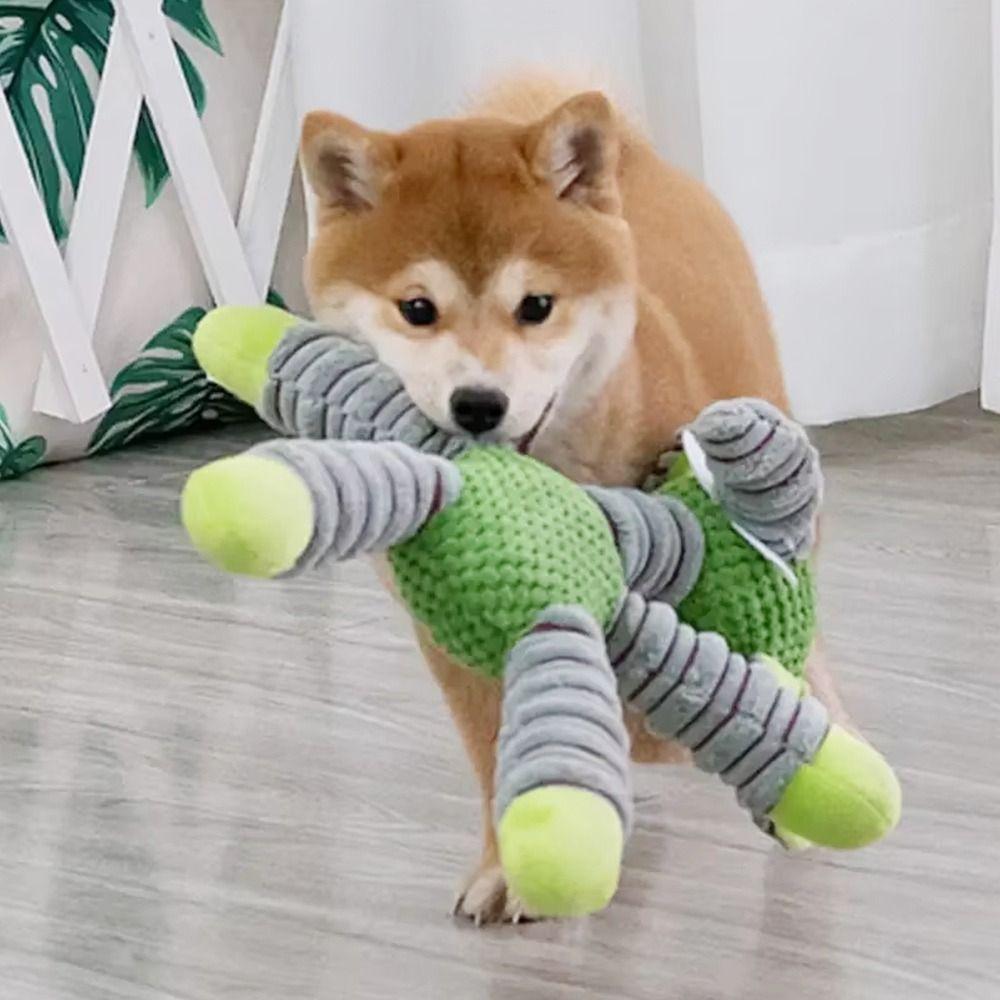 35cm Tooth Cleaning Pet Companion Toy Interactive Cats Toy Portable Plush Dogs Toy