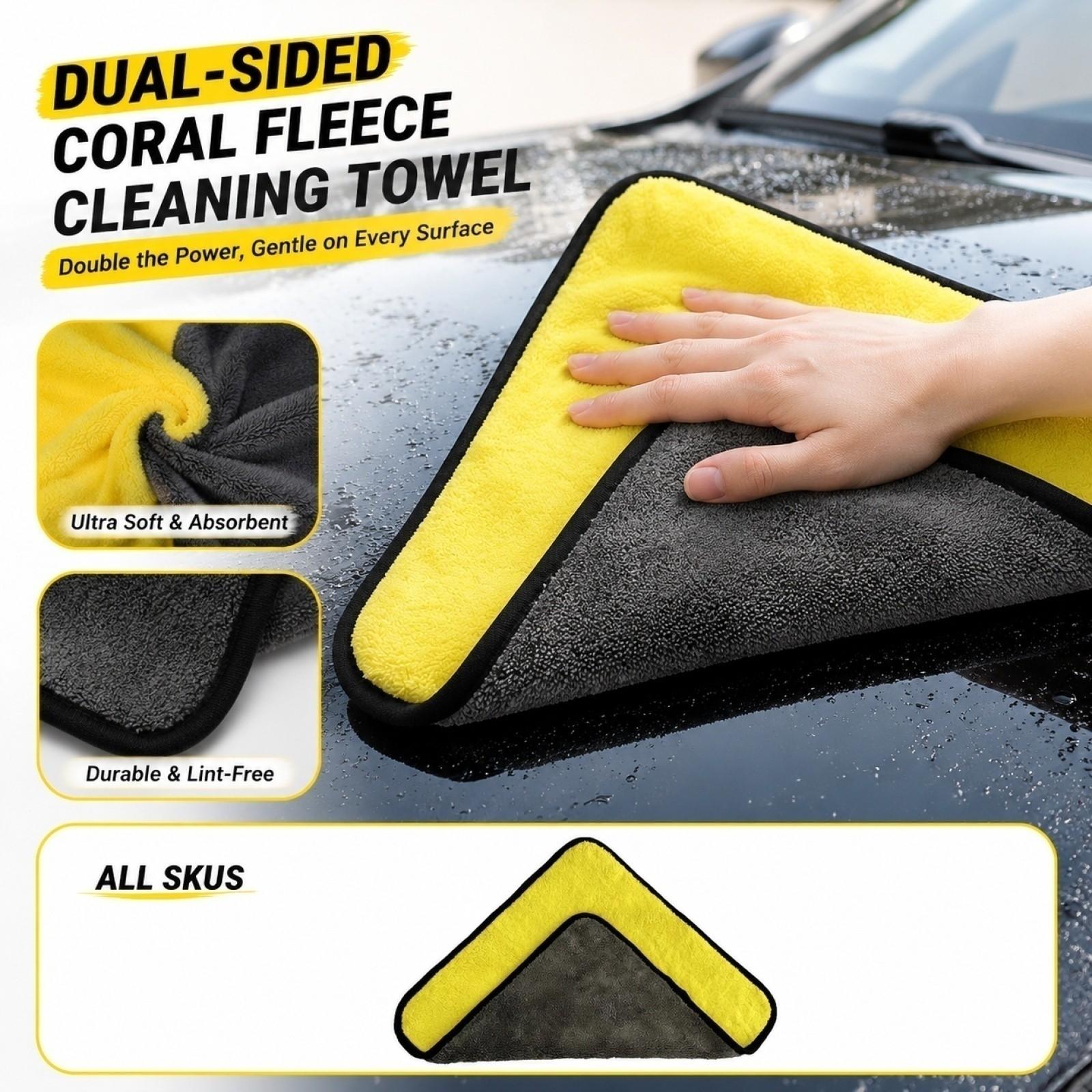Reversible Two-Color Cleaning Cloth One Size