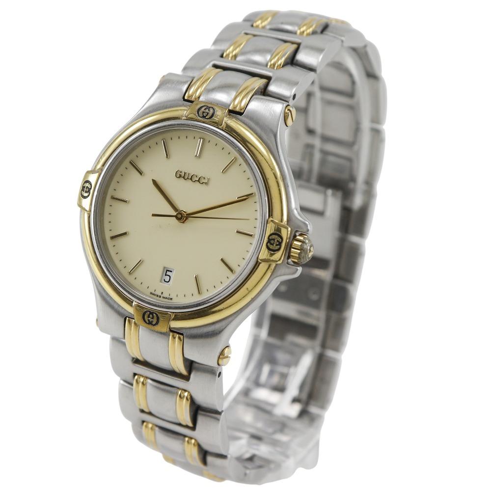 GUCCI Watches 9040M IvoryDial Stainless Steel Quartz Analog display mens Used