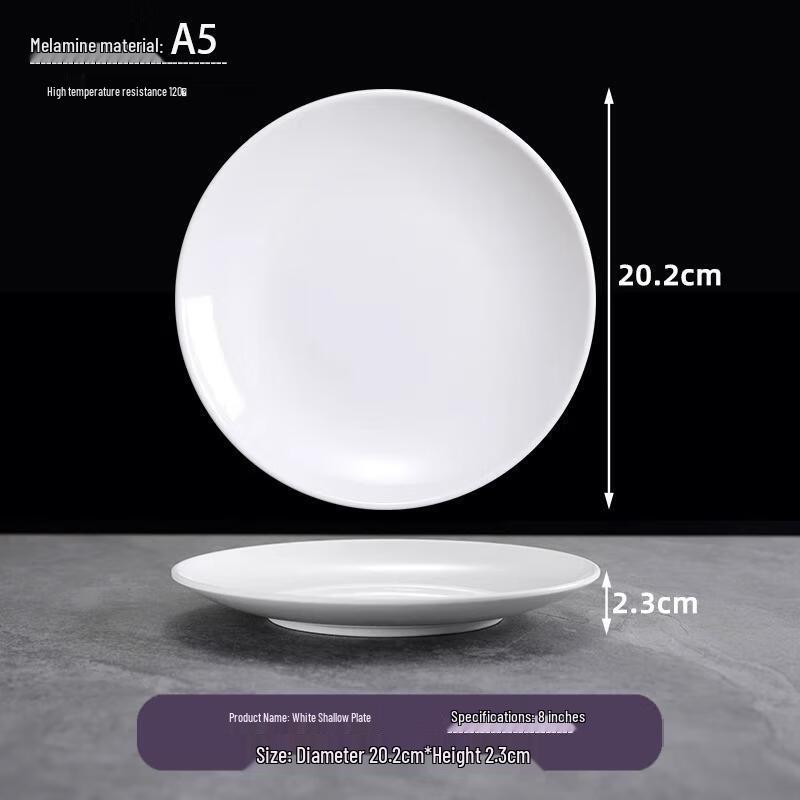 HANDUNYOU Commercial Ceramic Round Dinner Plate