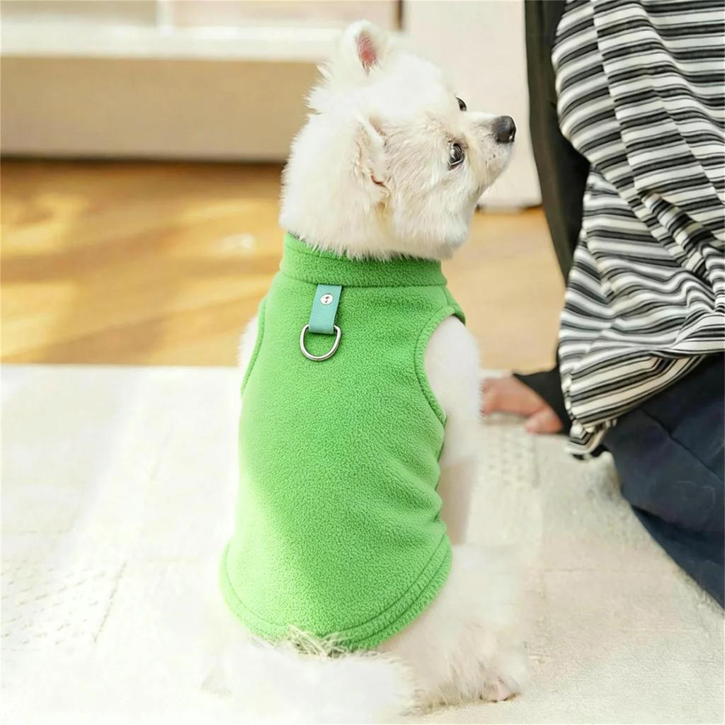 Pet Clothing Winter Fleece Plaid Vest