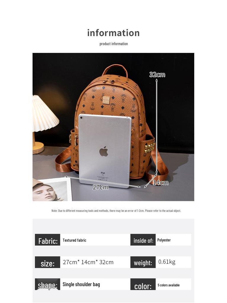 Versatile Large-Capacity Women's Backpack - High-End Travel & Commuting Luxury Bag