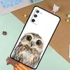 Owl Watercolor Animal Soft Case For Samsung Galaxy S25 Ultra S9 S10 S20 S21 S22 S23 S24 Plus S24 FE Funda Cover