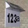 Solar LED House Number Light - Wall-Mounted Light Control