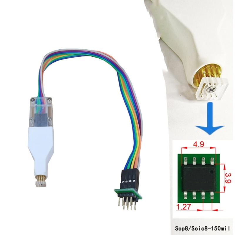 Precisions SOP8 150mil Narrow Body Test Clip Wire with 4.4mm Spacing for Secure Connection